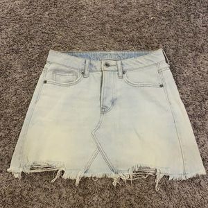 american eagle jean skirt